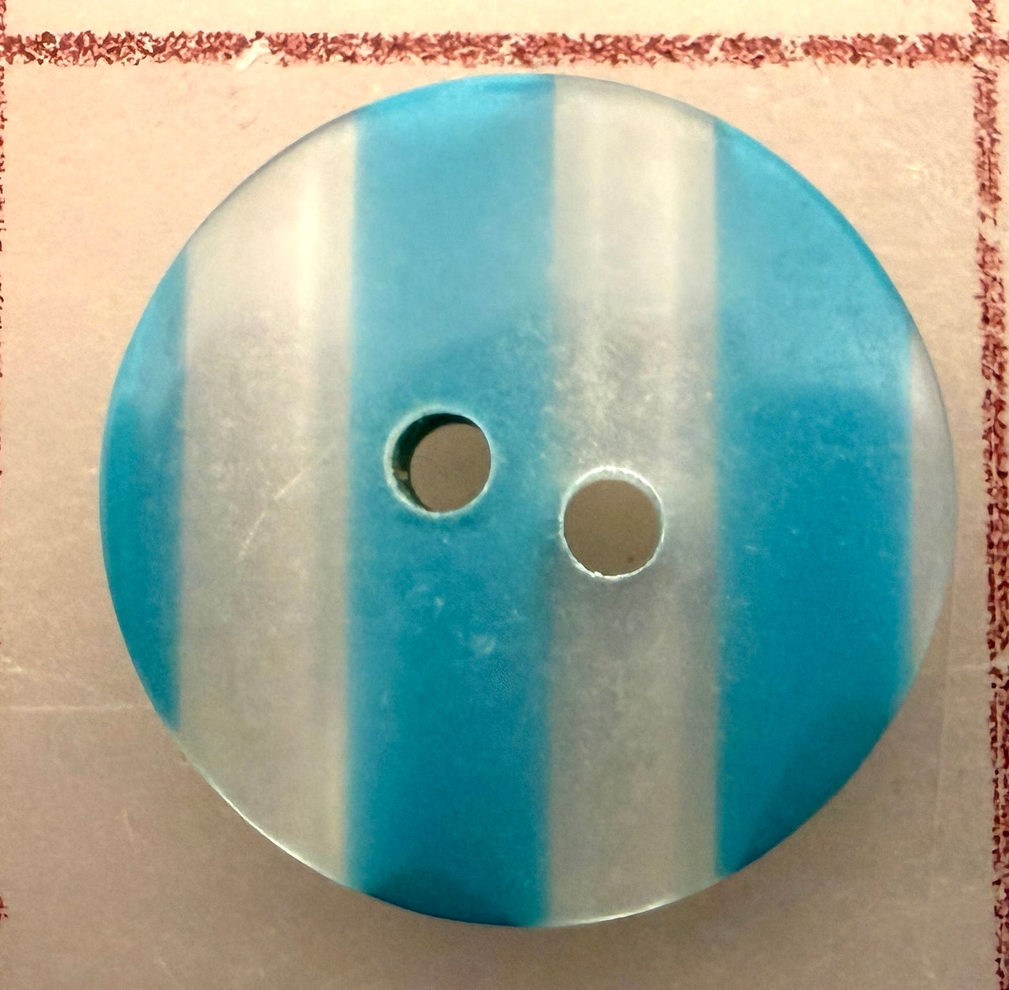 Aqua Candy Stripe Buttons