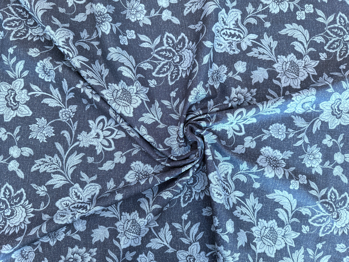 100% Cotton - Quilting Weight -  Paisley Blues