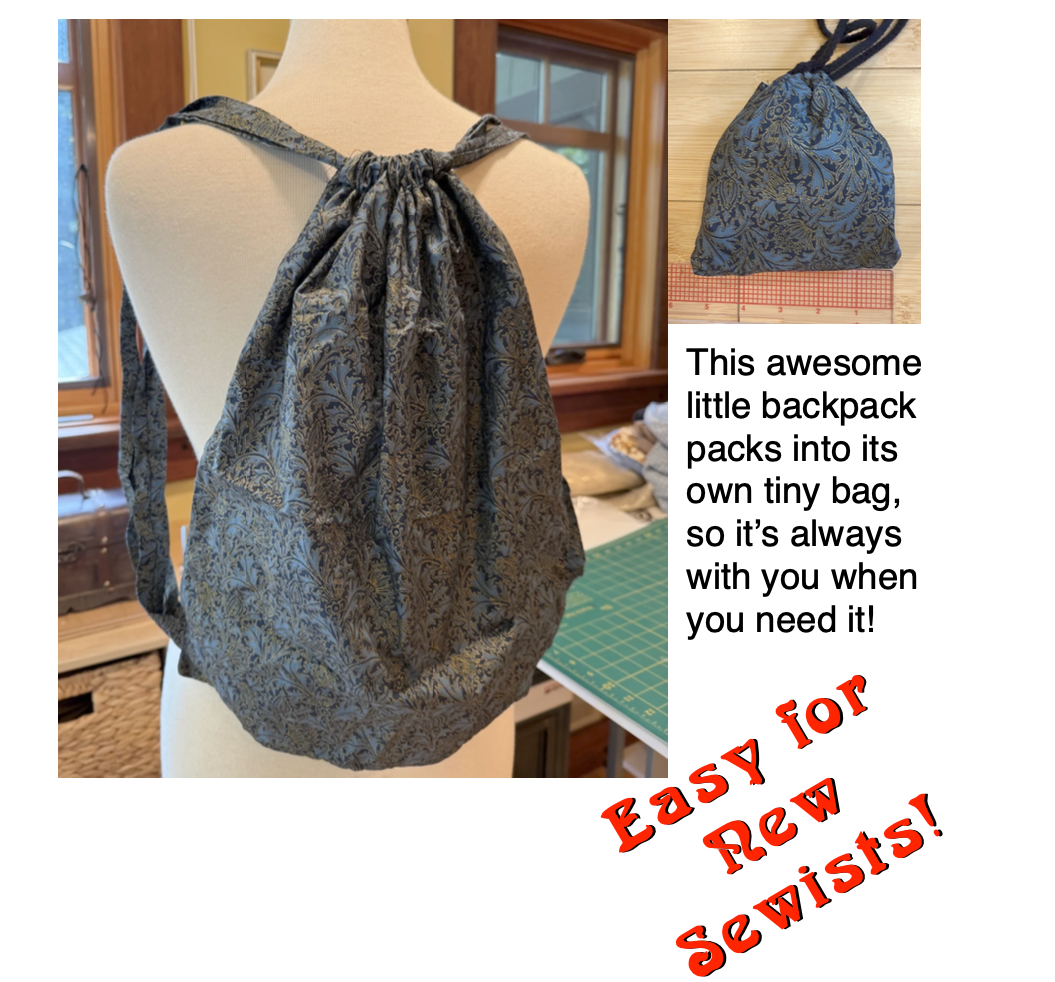 Presto Backpack Card Pattern & Kit - for When You're On the Go! - FREE SHIPPING