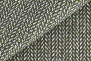 100% Merino Wool Coating - Mini Herringbone -  Walnut & Camel