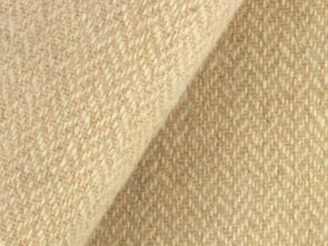 100% Merino Wool Coating - Mini Herringbone - Natural & Tan