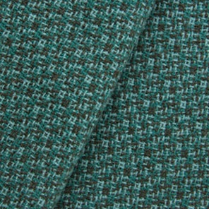 100% Wool Coating - Basket Weave - Teal Blue