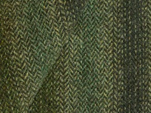 100% Merino Wool Coating - Herringbone Stripe Ð Pine