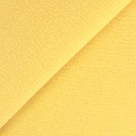 100% Heavy Weight Fulled Wool Coating -   Lemon Cake