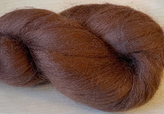 100% Merino Wool Roving - Chocolate