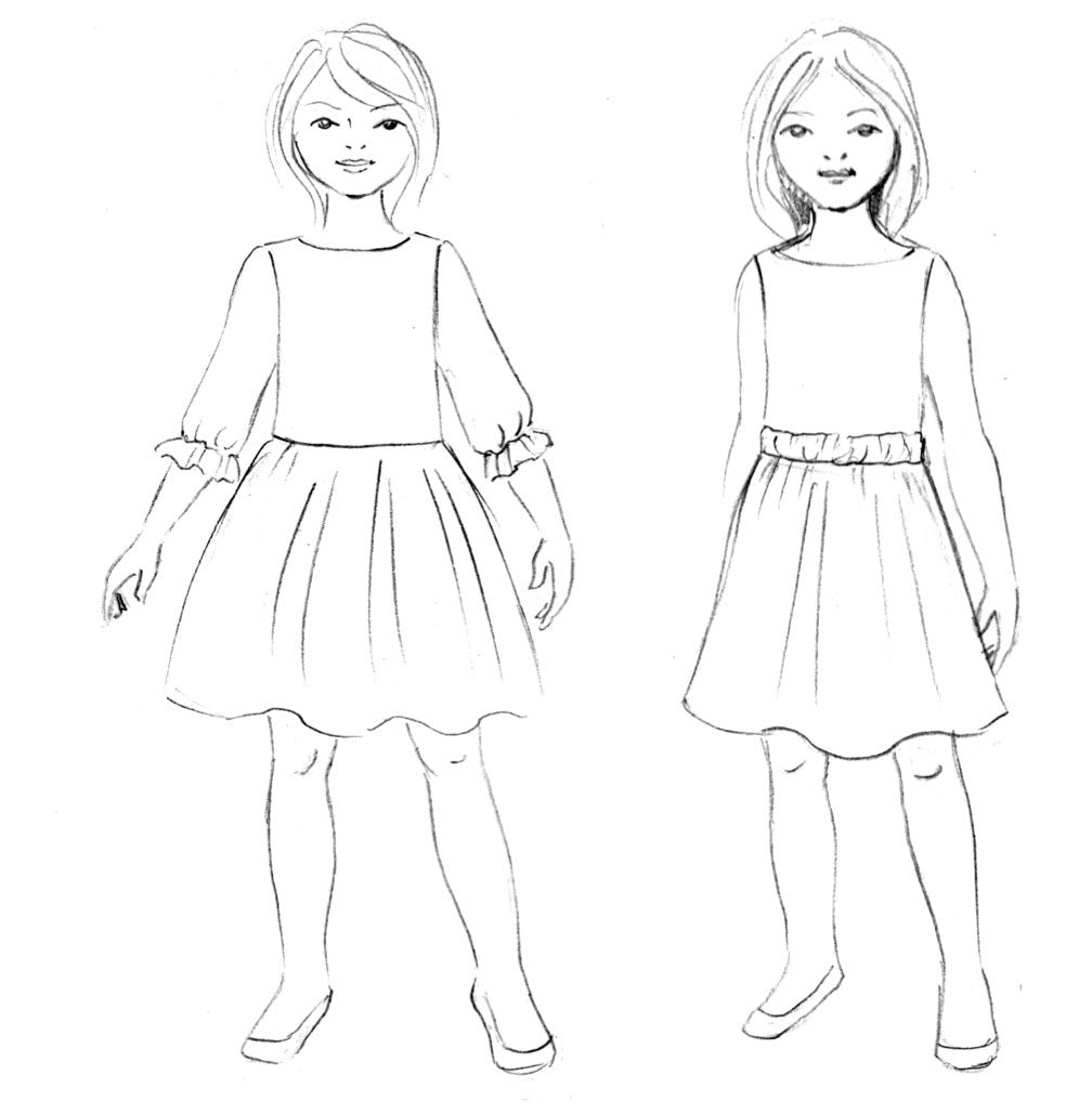 Girls Basics - Top, Dress, & Skirt  - HARD COPY OR DIGITAL DOWNLOAD