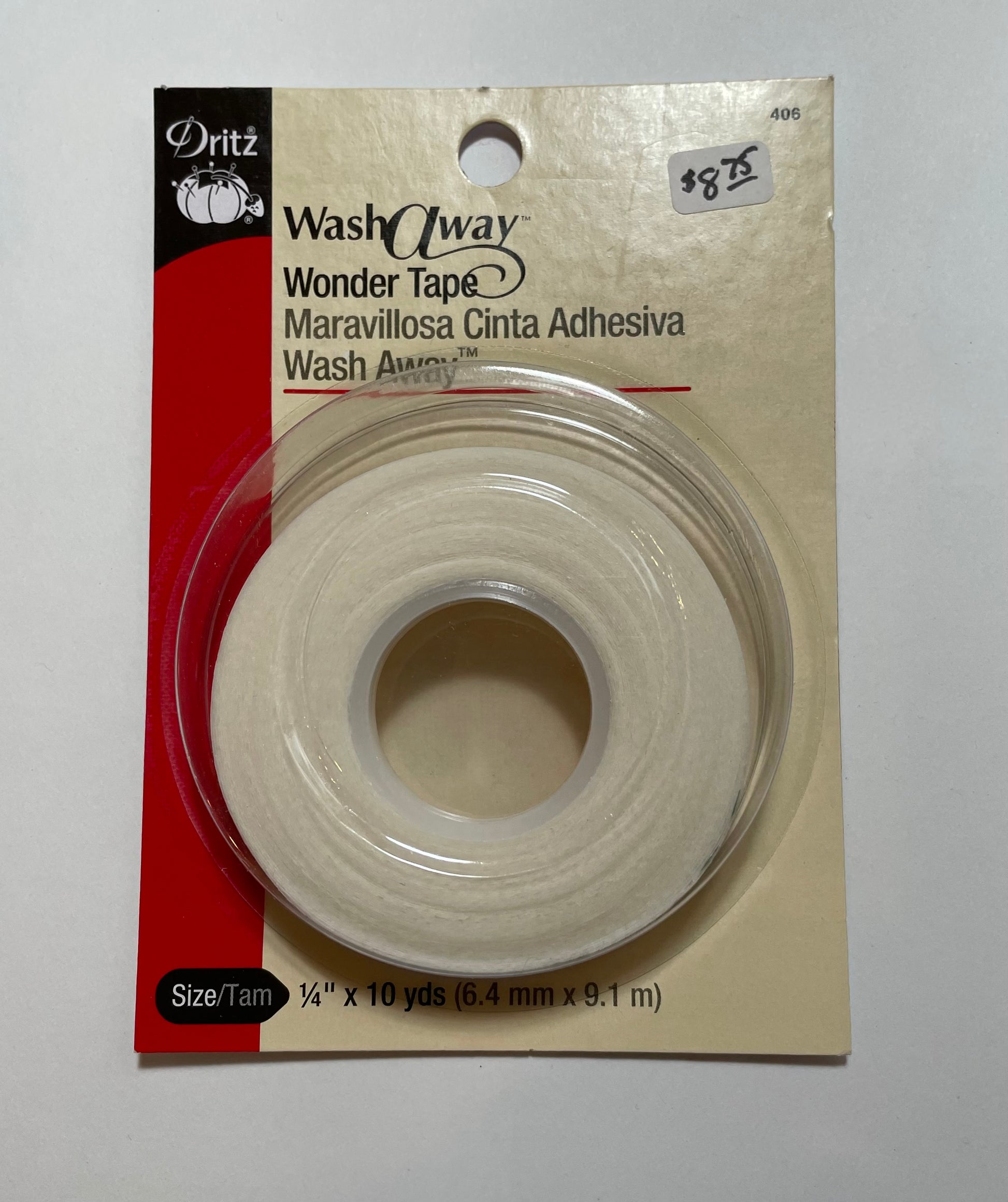 Dritz Wash Away Wonder Tape - 1/4 x 10 yds.