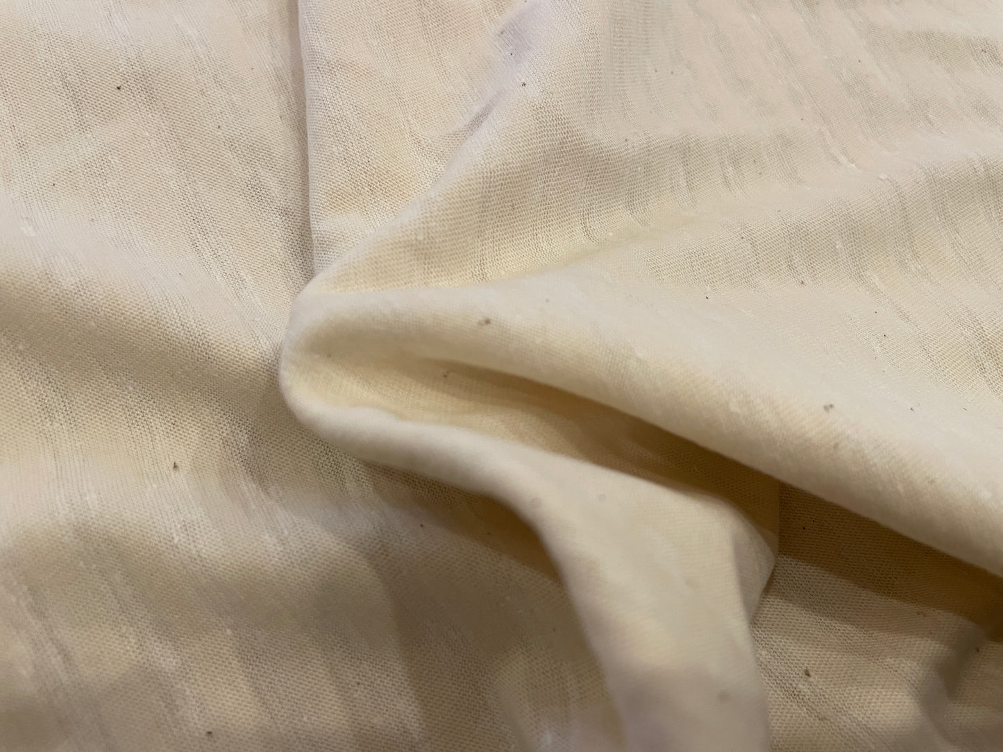 Organic Cotton/Hemp Shadow Stripe Jersey - Natural Undyed