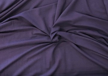 Organic Cotton Soy French Terry - Aubergine