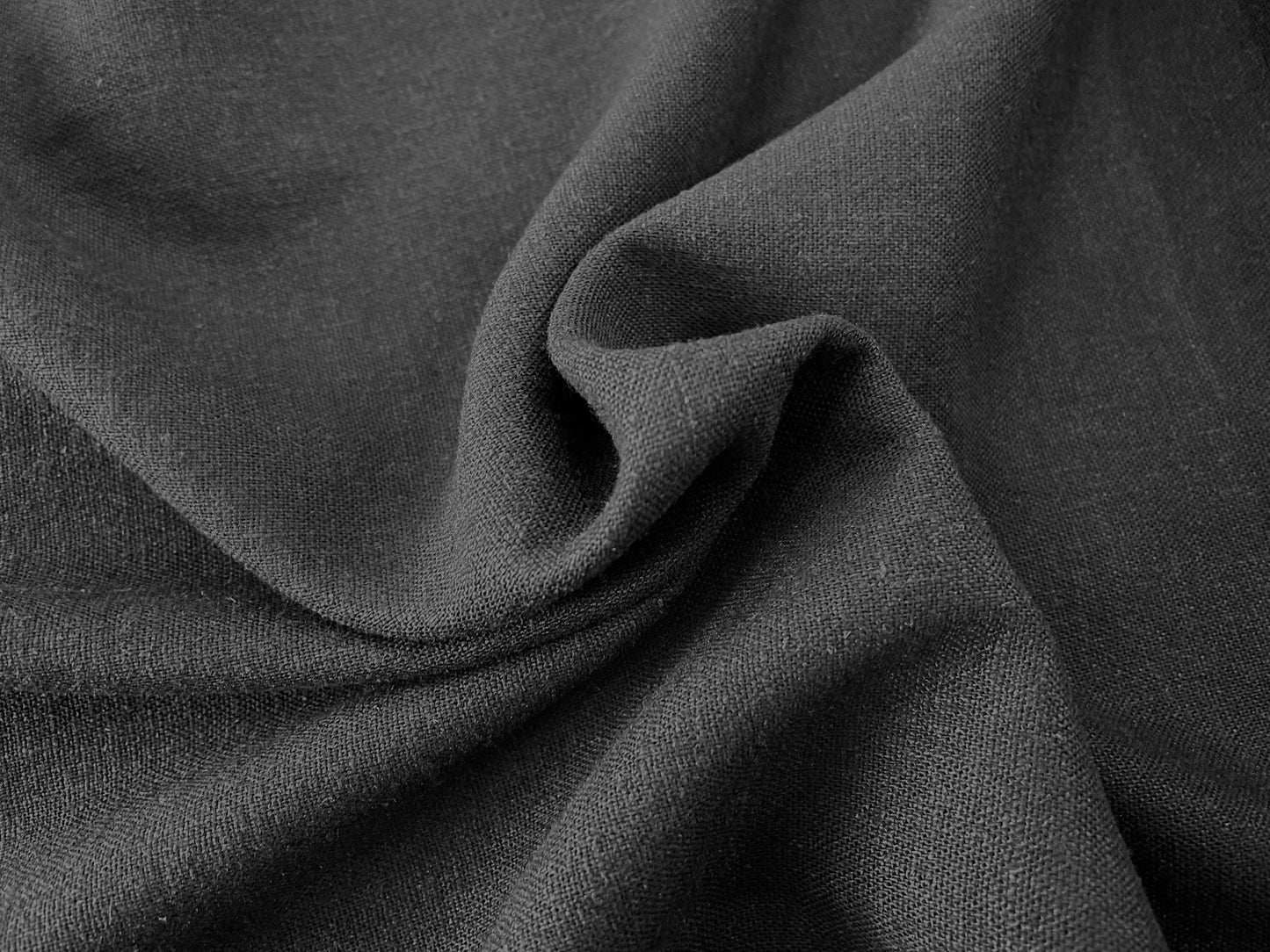 Linen/Rayon Blend - Jet Black