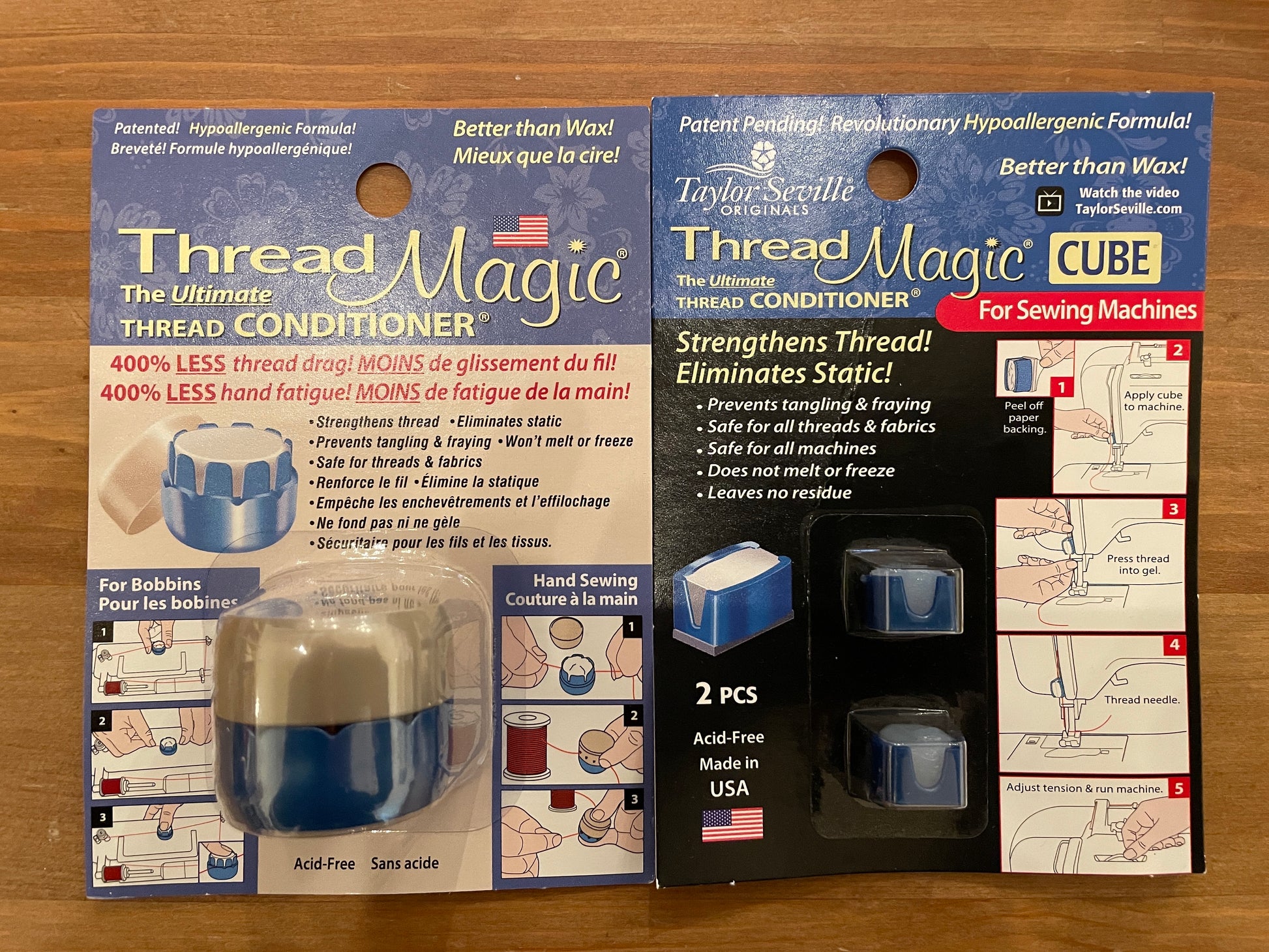 Thread Magic Round & Cube - The Ultimate Thread Conditioner