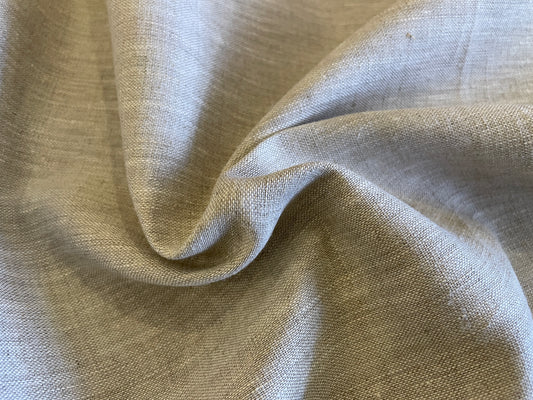 100% Linen - Soft Wash Finish - 5.3oz - Natural Tweed