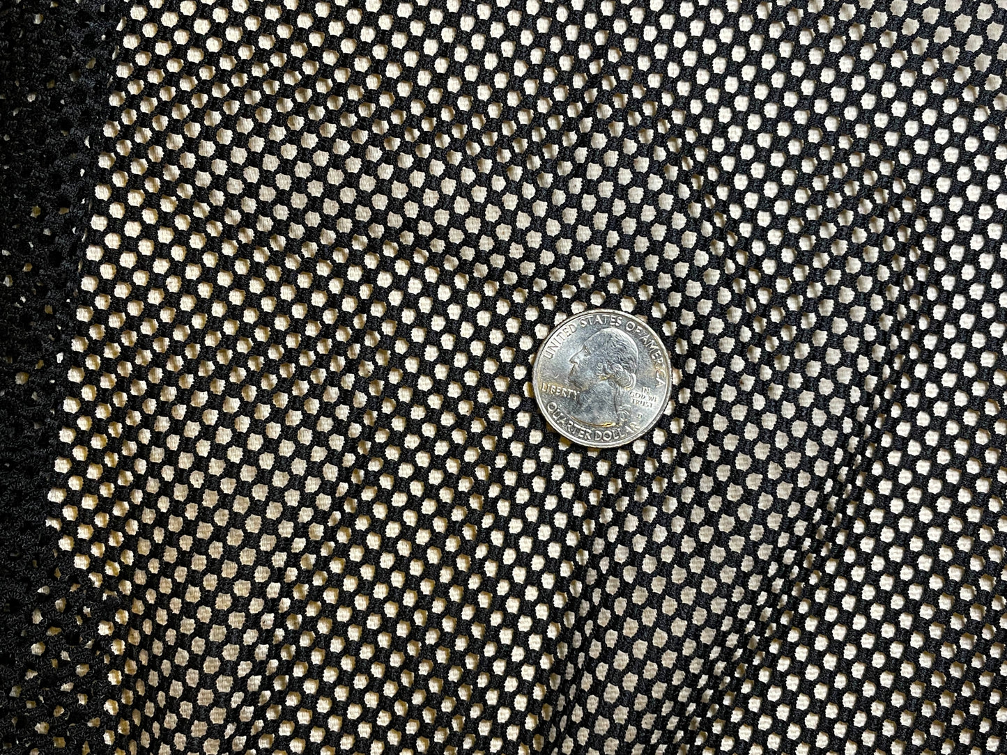 Cotton Blend Mini Fishnet Mesh - Naughty Black – Eureka Fabrics