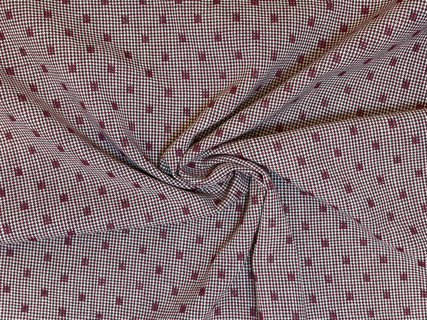 Garnet Dobby Weave  -  Yarn-Dyed  - 100% Cotton