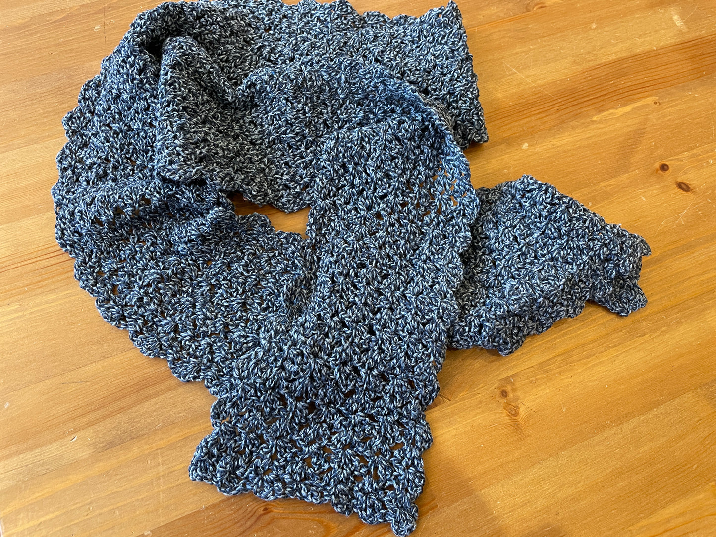 Recycled Cotton Crocheted Spring Scarf Kit