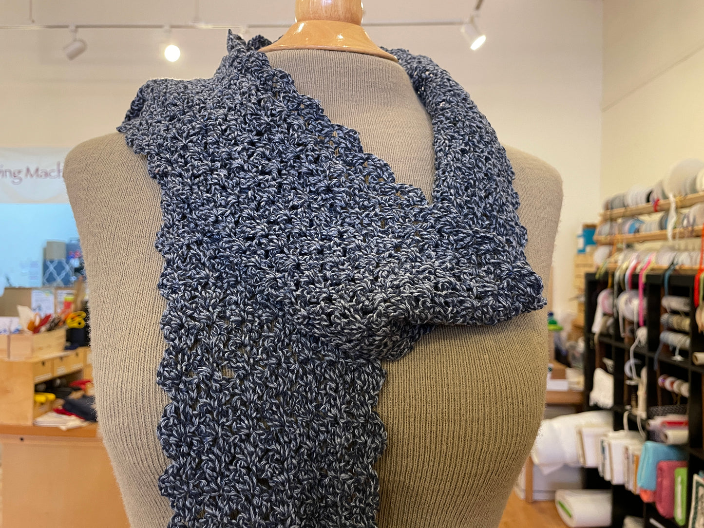 Recycled Cotton Crocheted Spring Scarf Kit