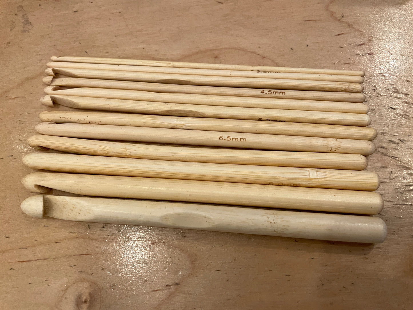 Bamboo Crochet Hook Set