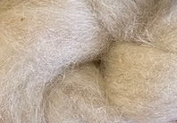 Natural Undyed Local Cormo Roving - Sheep's Heather White