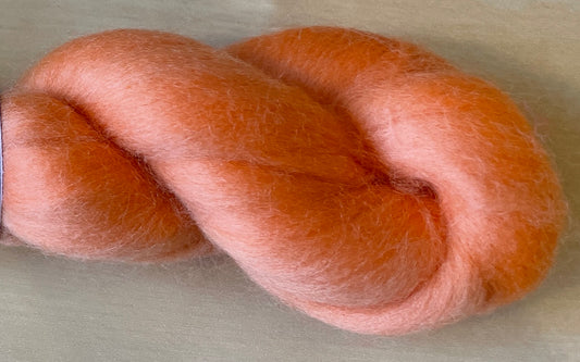 100% Merino Wool Roving - Peach