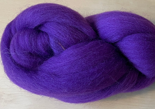 100% Merino Wool Roving - Purple