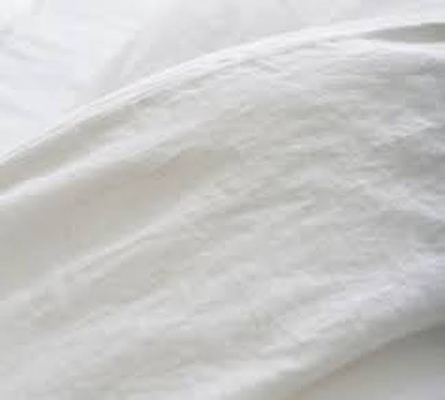 5.5oz Washed Linen - Pearl White