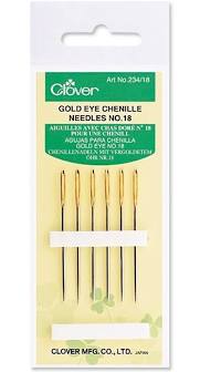 Clover Gold Eye Chenille Needles #24