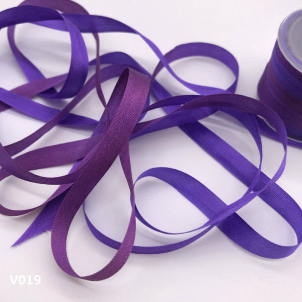 1/4 Wide Pure Silk Ribbon - Great for ribbon embroidery - Choose your  colors!