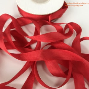 Red Silk Ribbon 2 Inch Red Pure Silk Ribbon Vintage Red Silk Satin Ribbon 5  Y