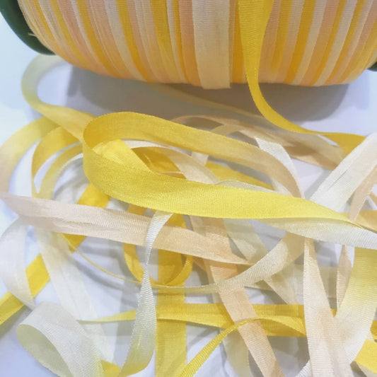 Pure Silk 1/4" ribbon - Rays of Sunshine