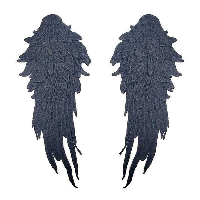Lace  Wings for Your Top, Dress, Jacket, or Sweater - Black or White
