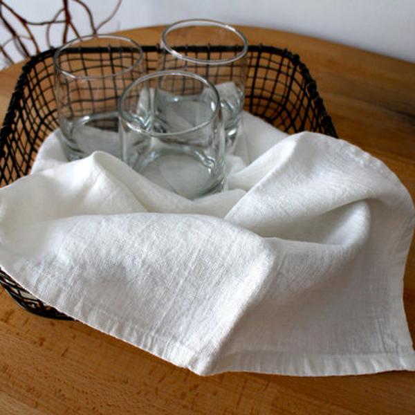 Two 100%Pure Linen Cloth Table Napkins