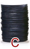 Waxed Cotton Thread 1.2mm, 65 meters (70 yards) for Hand Leather Stitching