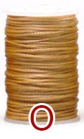 Waxed Cotton Thread 1.2mm, 65 meters (70 yards) for Hand Leather Stitching