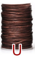 Waxed Cotton Thread 1.2mm, 65 meters (70 yards) for Hand Leather Stitching